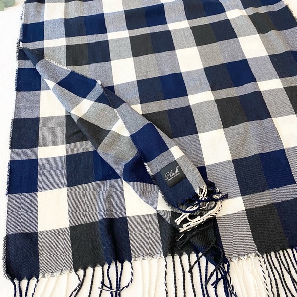 Plush Apparel Super Soft Plaid Scarf - Picture 9 of 10
